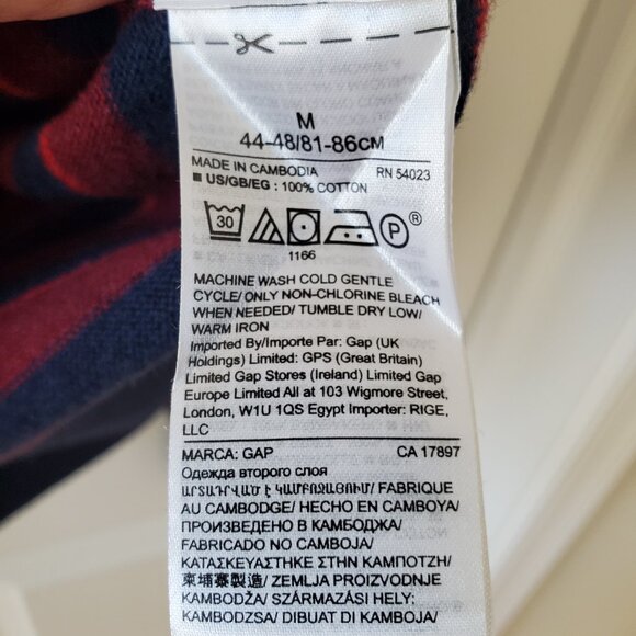 GAP Men's Crew Neck Sweater 100% Cotton Sz Medium Sustainable Office - Picture 7 of 9